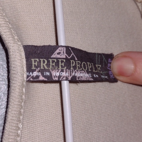 Free People Dress floral boho style with embroidery size xs ties in the back - Picture 6 of 9